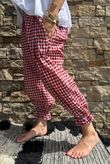 Nonni Gingham Bloomer Pant Sangria